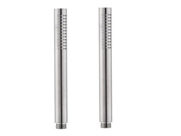 Veiling - 2x Beaux staafhanddouche Port geborsteld rvs, Bricolage & Construction