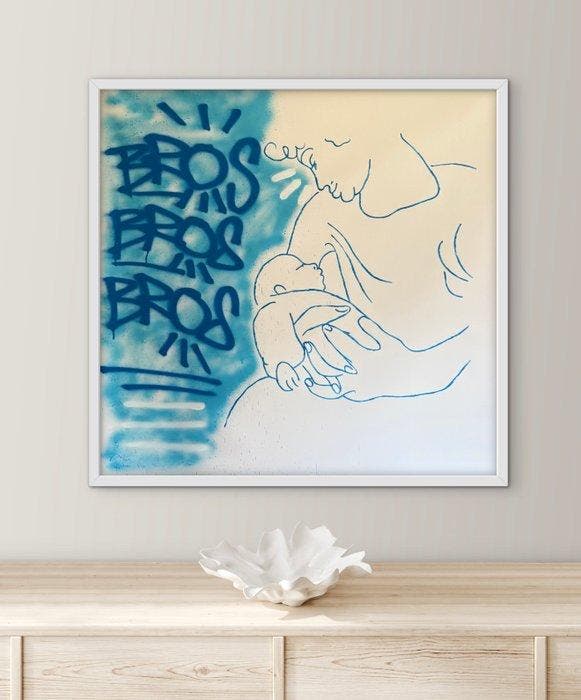 Freda People - Super Rare Picasso XL, Antiek en Kunst, Kunst | Schilderijen | Modern