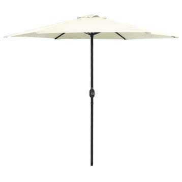vidaXL Parasol met aluminium paal 270x246 cm zandwit, Verzenden, Nieuw