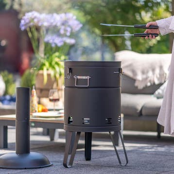 2-in-1 barbecue en vuurton - 51 x 46,5 x 126 cm, Tuin en Terras, Verzenden, Nieuw