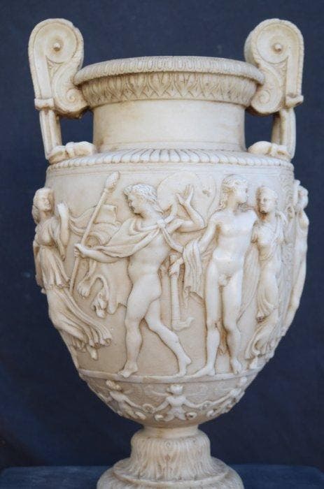 Vase - Vase, cratère en marbre reconstruit selon le goût du, Antiek en Kunst, Curiosa en Brocante