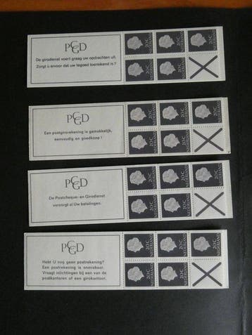 Pays-Bas 1969/1971 - Set PB 6 carnets de timbres - NVPH PB
