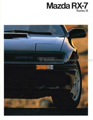 1987 MAZDA RX-7 TURBO II BROCHURE NEDERLANDS, Ophalen of Verzenden