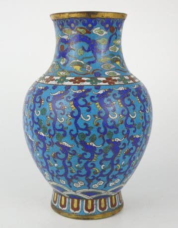 Vaas - Cloisonne - China - Qianlong (1736-1795) - Chilong