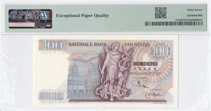 België. - 100 Francs 1975 - Pick 134a (Zonder minimumprijs), Postzegels en Munten, Bankbiljetten | Europa | Niet-Eurobiljetten