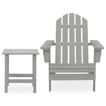 vidaXL Tuinstoel Adirondack met tafel massief vurenhout, Tuin en Terras, Verzenden, Nieuw