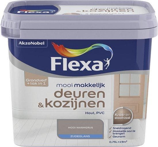 Flexa Mooi Makkelijk Deuren en Kozijnen - Zijdeglans Mooi, Doe-het-zelf en Bouw, Verf, Beits en Lak, Nieuw, Verzenden