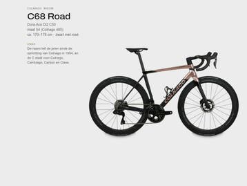 Colnago C68 Dura-Ace Di2 koersfiets nieuw rosé maat 54 (485), Fietsen en Brommers, Overige merken, 28 inch, Carbon, Nieuw