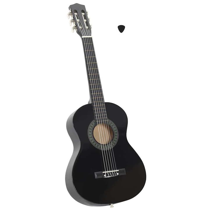 vidaXL Gitaar klassiek beginner en kinderen 1/2 34 zwart, Musique & Instruments, Instruments à corde | Guitares | Acoustiques