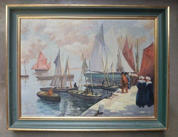 Jacques Gaston Vaillant (1879-1934) - Haven in Bretagne -