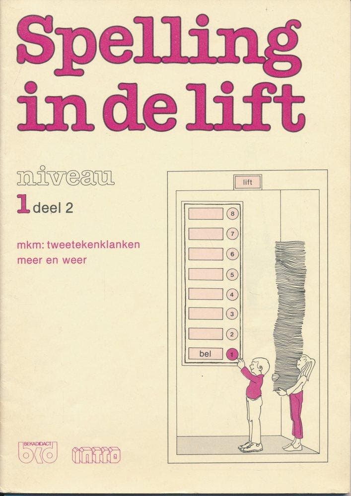 Spelling in de Lift Werkschrift niveau 1 deel 2 (zie omschr), Boeken, Schoolboeken, Verzenden
