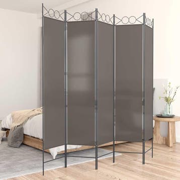 vidaXL Kamerscherm met 5 panelen 300x200 cm stof, Verzenden, Nieuw