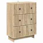 vidaXL Ladekast Sonoma Eiken 66 x 34,5 x 90 cm Bewerkt hout, Verzenden