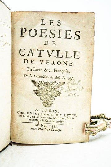 Catulle & Michel de Marolles - Les Poésies de Catulle de
