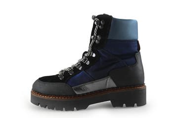Scotch &amp; Soda Enkellaarzen in maat 36 Blauw, Kleding | Dames, Lage of Enkellaarzen, Zo goed als nieuw, Scotch &amp; Soda, Verzenden