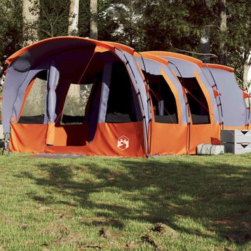 vidaXL Tunneltent 8-persoons waterdicht grijs, Verzenden, Nieuw