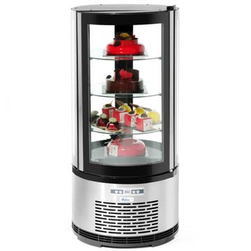 Gebaksvitrine | 100L | RVS/Zwart | 0°C/+6°C | Geforceerd |, Verzenden