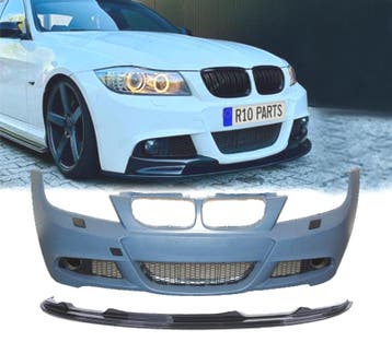 PARE CHOCS BMW E90 E91 LCI 08-12 LOOK M SRA + SPOILER FRONTA, Verzenden