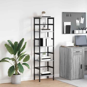 vidaXL Boekenplank 4-laags 40 x 29.5 x 115 cm Bewerkt hout, Verzenden, Nieuw