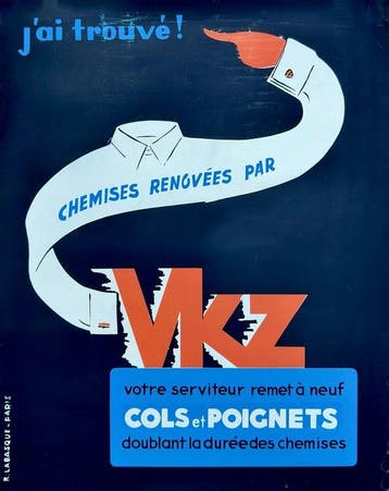 R. Labasque - VKZ Chemises rénovées – Affichette