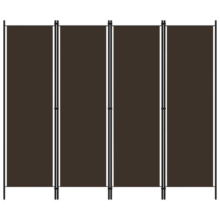 vidaXL Kamerscherm met 4 panelen 200x180 cm bruin, Huis en Inrichting, Woonaccessoires | Overige, Nieuw, Verzenden