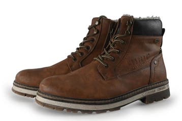 Mustang Veterboots in maat 45 Cognac, Overige kleuren, Verzenden, Boots, Mustang