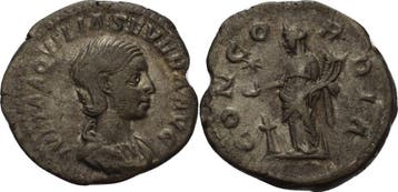 Denar 221, Kaiserzeit Aquilia Severa, Gattin des Elagabalus, Verzenden