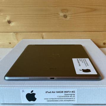 Apple iPad Air 9.7 64GB (model 2013) zwart WiFi (4G) +, Computers en Software, Windows Tablets, Ophalen of Verzenden, Nieuw