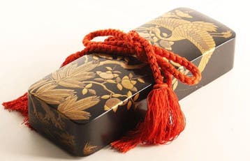 Shoj-bako  - Doos - Japanse Shoj-bako met kraanvogel en