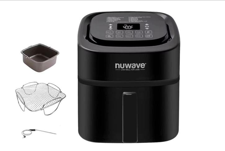 2dekans | Nuwave Brio Digitale Heteluchtfriteuse 6L - 26,6 x, Huis en Inrichting, Keuken | Potten en Pannen, Ophalen of Verzenden