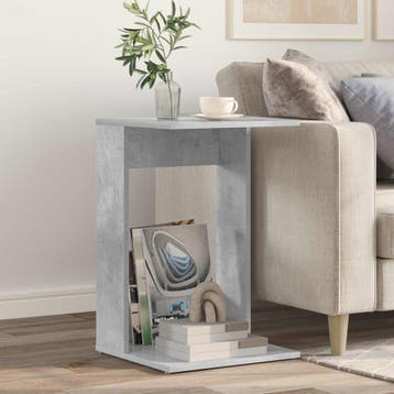 vidaXL Bijzettafel Beton Grijs 40 x 38 x 62,5 cm Bewerkt, Verzenden