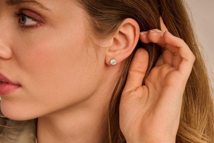 Oorbellen - 14 karaat Geel goud - 2.04ct. tw. Diamant, Handtassen en Accessoires, Oorbellen