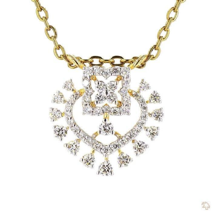 Hanger - 18 karaat Geel goud - 0.51ct. tw. - Diamant, Bijoux, Sacs & Beauté, Bijoux anciens