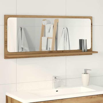 vidaXL Spiegelplank artisanaal eikenkleurig 90 x 10,5 x 37, Verzenden