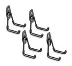 Set van 4 dubbele wandhaken (zwart, voor tuin en garage), Verzenden