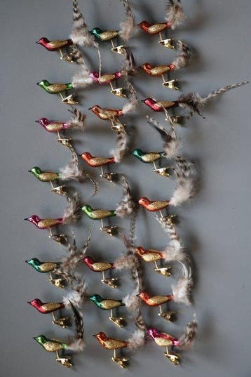 Decoratief ornament (24) - vogeltjes met knijpers voor