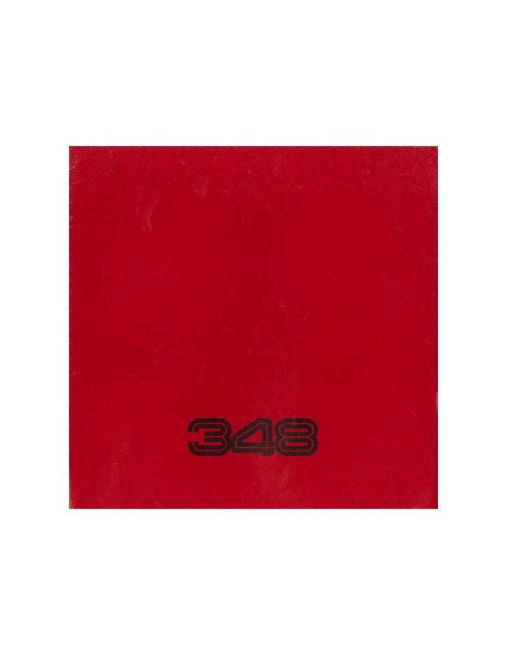 1989 FERRARI 348 TB TS BROCHURE 575/89, Livres, Autos | Brochures & Magazines