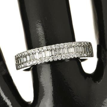 Ring - 18 karaat Witgoud Diamant (Natuurlijk)