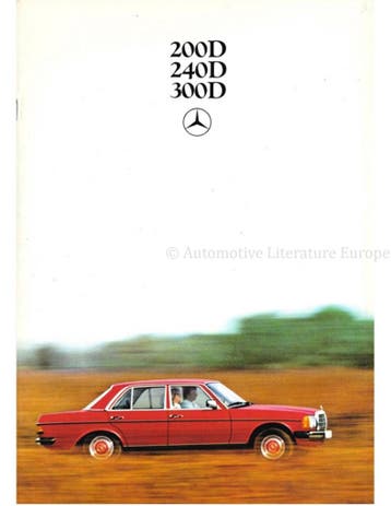 1980 MERCEDES BENZ E KLASSE DIESEL BROCHURE DUITS, Ophalen of Verzenden