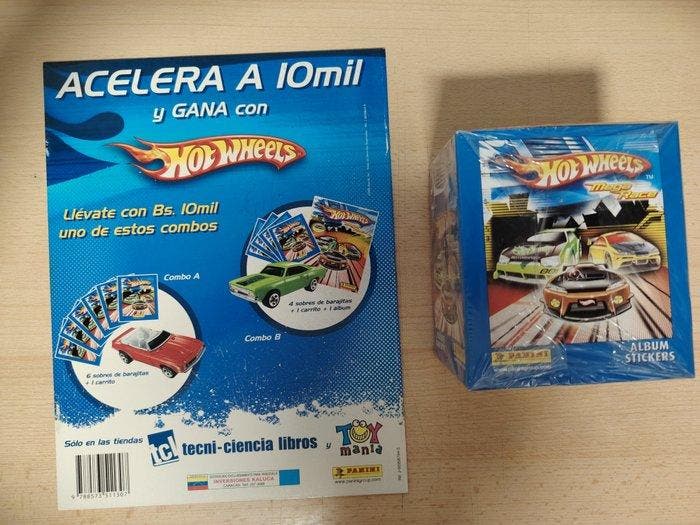 Panini hot wheels-mega race empty album Originele verpakking, Verzamelen, Stickers