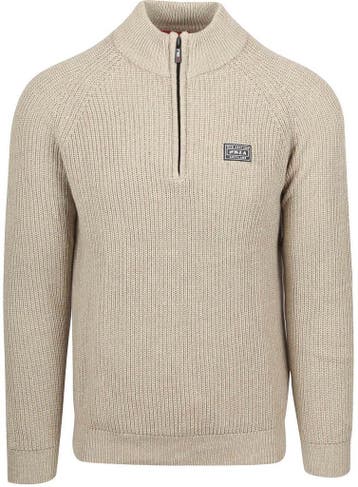 NZA Half Zip Trui Drake Ecru maat Maat 52/54 (L) Heren, Maat 52/54 (L), New Zealand Auckland, Verzenden, Beige