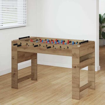 vidaXL Tafelvoetbal Artisan Eik 125 x 60,5 x 80 cm Bewerkt, Verzenden, Nieuw