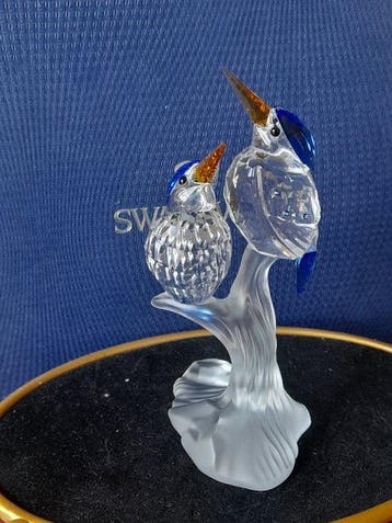 Swarovski - Beeldje - Malachite Kingfishers - 623323 -