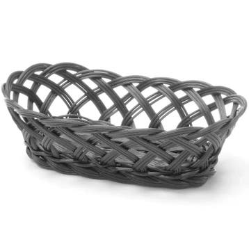 Brood-/Fruitmand | Kunststof | Zwart | 225x130x55(h)mm, Verzenden, Nieuw in verpakking