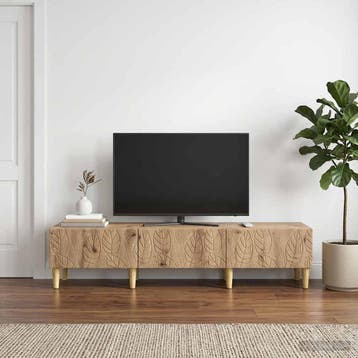 vidaXL TV Kast 147 x 34,5 x 30 cm Artisanaal eiken Bewerkt, Huis en Inrichting, Verzenden, Nieuw