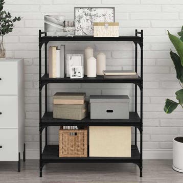 vidaXL Boekenplank Bord 3-laags 4 st 80 x 40 x 1,5 cm, Verzenden