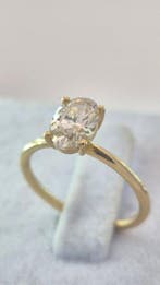 Ring - 14 karaat Geel goud - 1.00ct. tw. Diamant, Nieuw