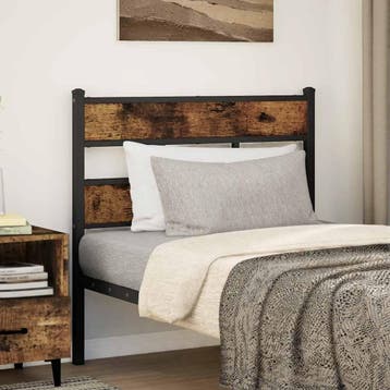 vidaXL Vervangend hoofdbord 80 cm ijzer en bewerkt hout, Huis en Inrichting, Slaapkamer | Bedden, Verzenden, Nieuw