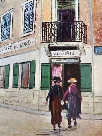 Maurice Utrillo (1883-1955) - Café du Nord, Antiek en Kunst