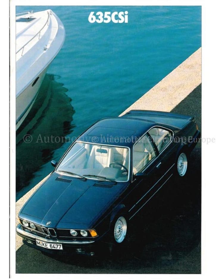 1987 BMW 6 SERIE BROCHURE FRANS, Livres, Autos | Brochures & Magazines